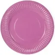 talerzyki papierowe classic rozowe 18 cm 6 szt