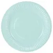 talerzyki papierowe classic turkusowe 18 cm 6 szt