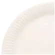 talerzyki papierowe coconut bialy amscan 23 cm 8 szt