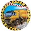 talerzyki papierowe construction budowa betoniarka procos 20 cm 8 szt