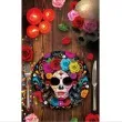 talerzyki papierowe czaszka dia de los muertos guirca 23 cm 6 szt