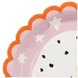 talerzyki papierowe dalmatynczyk rozowy partydeco 18 cm 6 szt
