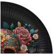 talerzyki papierowe dia de los muertos halloween congee 18 cm 6 szt