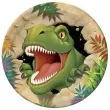 talerzyki papierowe dinozaur tyranozaur skaly fyasa 23 cm 8 szt