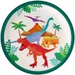 talerzyki papierowe dinozaury pd dino pd party 23 cm 8 szt