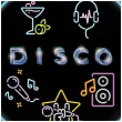 talerzyki papierowe disco neon congee 18 cm 6 szt