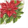 talerzyki papierowe elegancka poinsecja maki 23 cm 8 szt