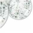 talerzyki papierowe eukaliptus i galazki maki 23 cm 8 szt