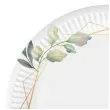 talerzyki papierowe eukaliptus mietowa geometria 18 cm 6 szt