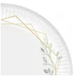 talerzyki papierowe eukaliptus mietowa geometria 18 cm 6 szt