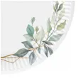 talerzyki papierowe eukaliptus mietowa geometria 18 cm 6 szt