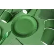 talerzyki papierowe evergreen zielony amscan 23 cm 8 szt