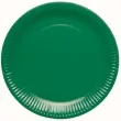 talerzyki papierowe evergreen zielony amscan 23 cm 8 szt