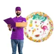 talerzyki papierowe flamingi hawajskie partypal 18 cm 6 szt