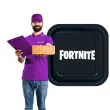 talerzyki papierowe fortnite unique 18 cm 8 szt