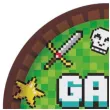 talerzyki papierowe gaming party godan 18 cm 6 szt
