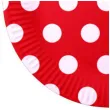talerzyki papierowe grochy czerwony fsopakowania 23 cm 8 szt
