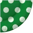 talerzyki papierowe grochy zielony fsopakowania 23 cm 8 szt