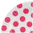 talerzyki papierowe groszki magenta godan 18 cm 6 szt