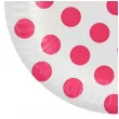 talerzyki papierowe groszki magenta godan 18 cm 6 szt