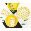 talerzyki papierowe groszki zolte 18 cm 6 szt