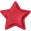 talerzyki papierowe gwiazda czerwony santex 22 cm 10 szt