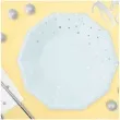 talerzyki papierowe gwiazdki niebieski jasny partydeco 18 cm 6 szt