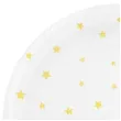 talerzyki papierowe gwiazdki zlote biale partypal 23 cm 6 szt