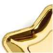 talerzyki papierowe gwiazdki zlote chrom 18 cm 6 szt