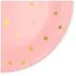 talerzyki papierowe gwiazdki zlote rozowe partypal 23 cm 6 szt