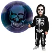 talerzyki papierowe halloween czaszka granatowe amscan 23 cm 8 szt