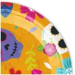 talerzyki papierowe halloween dia de los muertos partypal 18 cm 6 szt