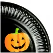 talerzyki papierowe halloween kot duszek dynia czarny congee 18 cm 6 szt