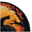talerzyki papierowe halloween straszna dynia congee 18 cm 6 szt