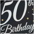talerzyki papierowe happy birthday 50 urodziny b c czarny godan 18 cm 8 szt