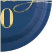 talerzyki papierowe happy birthday 60 granatowy partypal 18 cm 6 szt