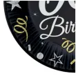 talerzyki papierowe happy birthday 60 urodziny b c czarny godan 18 cm 8 szt