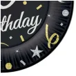 talerzyki papierowe happy birthday 60 urodziny b c czarny godan 18 cm 8 szt