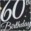 talerzyki papierowe happy birthday 60 urodziny b c czarny godan 18 cm 8 szt
