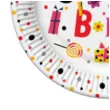 talerzyki papierowe happy birthday funny b day mix maki 18 cm 8 szt