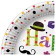 talerzyki papierowe happy birthday funny b day mix maki 23 cm 8 szt