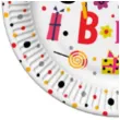 talerzyki papierowe happy birthday funny b day mix maki 23 cm 8 szt