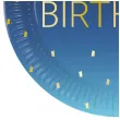 talerzyki papierowe happy birthday granatowy procos 23 cm 8 szt