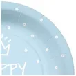 talerzyki papierowe happy birthday kropki blekitne paw 23 cm 10 szt
