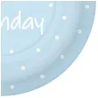 talerzyki papierowe happy birthday kropki blekitne paw 23 cm 10 szt