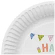 talerzyki papierowe happy birthday pastel mix 23 cm 8 szt