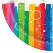 talerzyki papierowe happy birthday rainbow unique 23 cm 8 szt