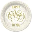talerzyki papierowe happy birthday to you bialy maki 18 cm 8 szt