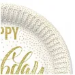 talerzyki papierowe happy birthday to you bialy maki 18 cm 8 szt