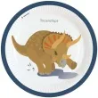 talerzyki papierowe happy dinosaur mix amscan 23 cm 8 szt